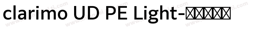 clarimo UD PE Light字体转换